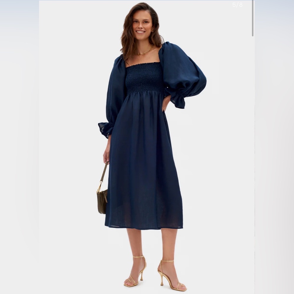 SLEEPER Navy Blue Women's Dress